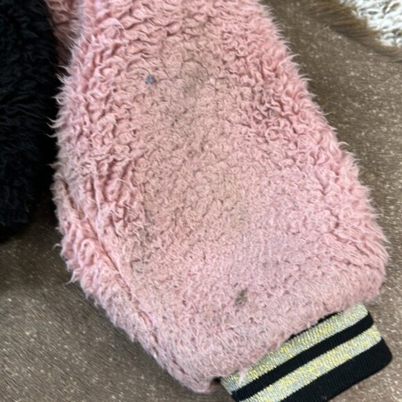 Baby Sara Faux Fur Color Blocked Bomber Jacket - Picture 7 of 9